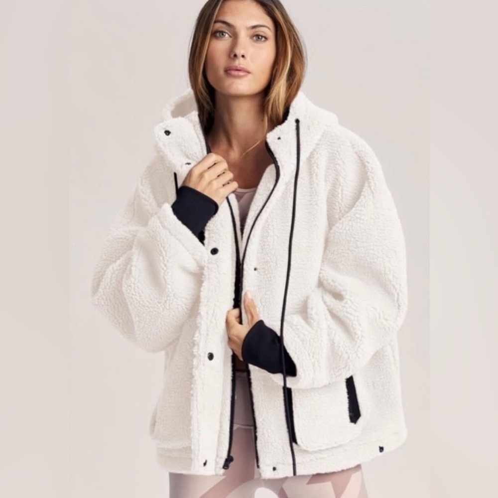 VARLEY MONTALVO Bomber-Style Sherpa Jacket.